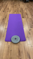 Коврик для йоги и фитнеса, спортивный гимнастический TPE, 173x61x0,5 см, фиолетовый/серый Starfit FM-201 #57, Анна С.