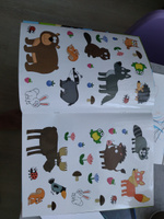 Многоразовые наклейки для малышей, Буква Ленд Синий трактор, "Животные леса", книжка с наклейками #37, Ирина А.