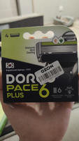 Dorco Сменные кассеты PACE6 Plus, 6-лезвийные + лезвие-триммер, крепление PACE, увл.полоса (4 сменные кассеты) #8, Надежда Ф.