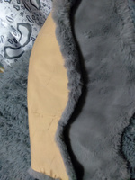 Коврик-шкура серый из искусственного меха 60х90 см / Декоративный пушистый коврик из шкуры В стиле IKEA / В гостиную В спальню как в Икея #76, Алла Г.