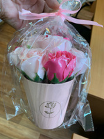 Букет из мыла, мыльных роз, подарок маме, цветы на 8 марта #29, Наталья В.