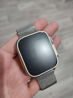 Гидрогелевая защитная плёнка (Матовая) для умных часов Apple Watch Ultra, Ultra 2/бронепленка самовосстанавливающееся для эпл вотч ультра #169, лилия л.