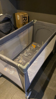 Манеж кровать детский CARRELLO BABY TILLY Rio+, 2 уровня, складной, 125х65 см, серый #10, Диана Д.
