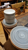 Набор тарелок посуды столовой на 4 персоны 12 предметов сервиз из фарфора #12, Дмитрий З.