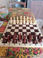 Шахматы деревянные обиходные 40х40, настольная игра #76, Илья К.