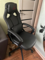 Кресло компьютерное игровое Zombie, экокожа, черное, крестовина пластик, геймерское, с подголовником #15, Дмитрий Ц.