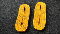 Шнурки хоккейные для коньков Lowry Sports профессиональные, с пропиткой, 274см, желтые #22, Егор Ф.