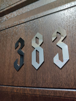 Металлическая хромированная цифра 3 в готическом стиле на входную дверь квартиры или офиса #20, Анастасия В.