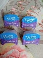 Cменные кассеты для женского бритвенного станка Gillette Venus Breeze  (cо встроенными полосками с гелем для бритья), 4 шт. #94, Вера Г.