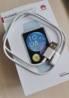 Умные часы Huawei Watch Fit 2 Active Edition (Yoda-B09S) Isle Blue / Smart watch / серо-голубой #7, Марина Л.