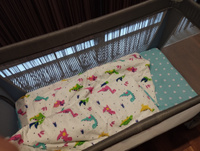Манеж кровать детский CARRELLO BABY TILLY Rio+, 2 уровня, складной, 125х65 см, серый #16, Ева Е.