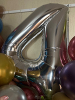 Набор воздушных шаров на день рождения 4 года для мальчика + шар цифра 4 надувная серебряная + свеча для торта 4 синяя, Lockyer #6, Анна Г.
