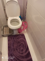 Коврик для ванной и туалета L'CADESI LEMIS 50x80 см противоскользящий, лиловый, нескользящий 001281 #10, Elena S.