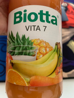 Сок мультифруктовый с добавлением овощей прямого отжима Biotta Vita 7 (Вита 7), BIO (БИО) Schweiz банан ананас морковь свекла низкокалорийный без сахара, Швейцария, 0.5 л #5, Денис О.