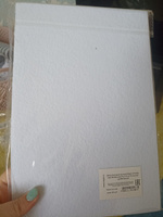Фетр жесткий 1 мм 20 х 30 см упаковка 10 листов белый #144, Снежанна О.
