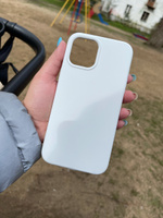 Силиконовый чехол для iPhone 12 Pro Max / Silicone Case DF на Айфон 12 Про Макс с бархатистым покрытием внутри, Белый #27, Валерия М.