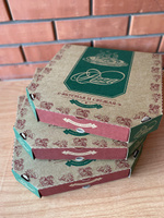 Коробка для пиццы крафт 31 х 31 см для пирога вкусная и свежая 100 штук #2, Алена А.