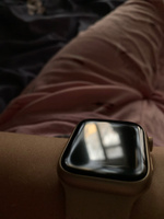 Защитная гидрогелевая пленка для смарт часов Apple Watch Series 7, 8, 9 45mm (3 штуки) / Противоударная глянцевая гидропленка для Эпл Вотч 7, 8, 9 45мм / Самовосстанавливающаяся гелевая бронепленка #116, Анастасия С.