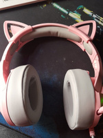 ONIKUMA - K9 Pink Cat. Профессиональные игровые наушники cat ear с ушками кошки и подсветкой. #37, Олег Е.