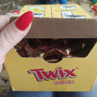 Конфеты шоколадные батончики Twix Minis, 1 кг / Печенье, шоколад, карамель #97, Елена С.