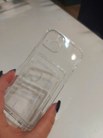 Чехол прозрачный для IPhone 13 c карманом для карт (Айфон 13) clear case #8, Зара Д.