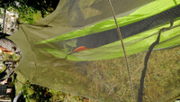 Гамак с москитной сеткой подвесной 270х140 туристический для дачи, зеленый #6, Денис Ч.