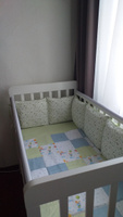 Кроватка для новорожденных, кровать детская Mr Sandman Reflection Base с маятником, цвет белый #4, Наталья П.