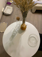 Стол кухонный раздвижной, стол обеденный круглый раскладной две вставки Milan #70, Алиса С.