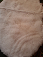 Коврик-шкура белый из искусственного меха 60х90 см / Декоративный пушистый коврик из шкуры В стиле IKEA / В гостиную В спальню как в Икея #46, Марина К.
