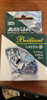 Плетеный шнур для рыбалки AQUA Green Brilliant зимний 0,14mm 25m, цвет - темно-зеленый, test - 8,50kg (набор 2 шт) #30, Сергей П.