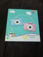 Детский цифровой фотоаппарат с селфи камерой и играми для девочки, мальчика, игрушечная фотокамера для детей ударопрочная 1080p Full-HD, Единорог для ребенка #61, Uliana M.