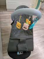 Шезлонг детский для новорожденных от 0 детский складной, кресло-качалка + дуга с игрушками #44, Олеся В.