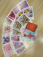 Мини открытки набор с цветами девушке маме учителю воспитателю #15, Алсу М.