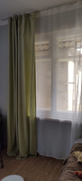 Комплект штор софт / зеленые шторы для комнаты размером 400*270 (380-275) см #37, Галина Л.
