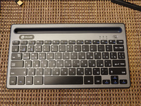 Клавиатура для компьютера Оклик 845M тонкая, беспроводная, мембранная, серо-черная #73, Андрей Т.