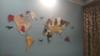 Карта мира настенная 160х85 украшение на стену интерьерное #68, Светлана И.