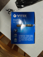 VITEK Фен-щетка для волос VT-2296 1200 Вт, скоростей 2, кол-во насадок 2, черный матовый, золотой #2, Михаил П.