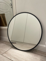 Круглое зеркало настенное с чёрной окантовкой 50 см #94, Сабина М.