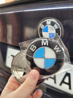 Эмблема Шильдик BMW  БМВ  на крыщку багажника  цвет бело- черный #6, Диана Ш.