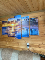 Модульная картина для интерьера на стену "Пляж" 80x140 см MK50189 #6, Елена К.