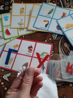 Детская развивающая игра "Умное лото. Алфавит", с набором прозрачных карточек, составь слово, учим буквы #3, Альбина Х.