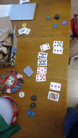 Покерный набор "Texas Poker Set" на 240 фишек, с номиналом, в металличекой круглой коробке / 2 колоды карт, фишки дилера и сукно в подарок / Настольные игры для компании #2, Алёна В.