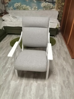 Кресло Мебелик Вега 10 ткань серый, каркас снег #6, Евгения Л.