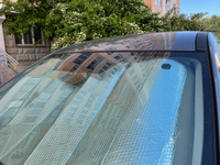 Солнцезащитная шторка автомобильная Feen, солнцезащитный экран на лобовое стекло Bubble Series 140 х 70 см #6, Оксана Н.