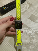 Силиконовый ремешок для часов Apple Watch 38/40/41 мм серебро/вольт (№3), размер S #62, Анна П.