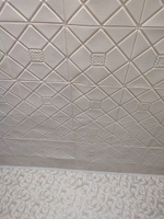 Комплект мягких самоклеящихся 3D панелей для потолка и стен цвет Белый, 70x70 см, толщина 5мм #59, Зубрилина Татьяна