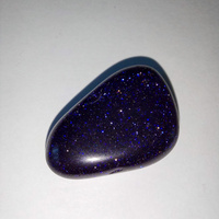 Синий Авантюрин - 2-2.5 см, имитированный камень, галтовка, 1 шт - для декора, поделок, бижутерии #36, Ангелина