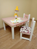 Стол и стул растущий набор детской мебели Princess деревянный от года #5, Елена Т.