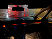 Неоновая нить в авто, 3 метра, USB, красный, атмосферная подсветка салона автомобиля, светодиодная лента в машину #8, Павел Ш.