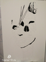 Девушка и череп / Абстракция Раскраска картина по номерам на холсте 40х60 #21, Юлия Д.